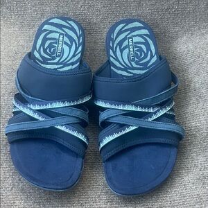 Merrell Navy and Aqua Strappy Sandals